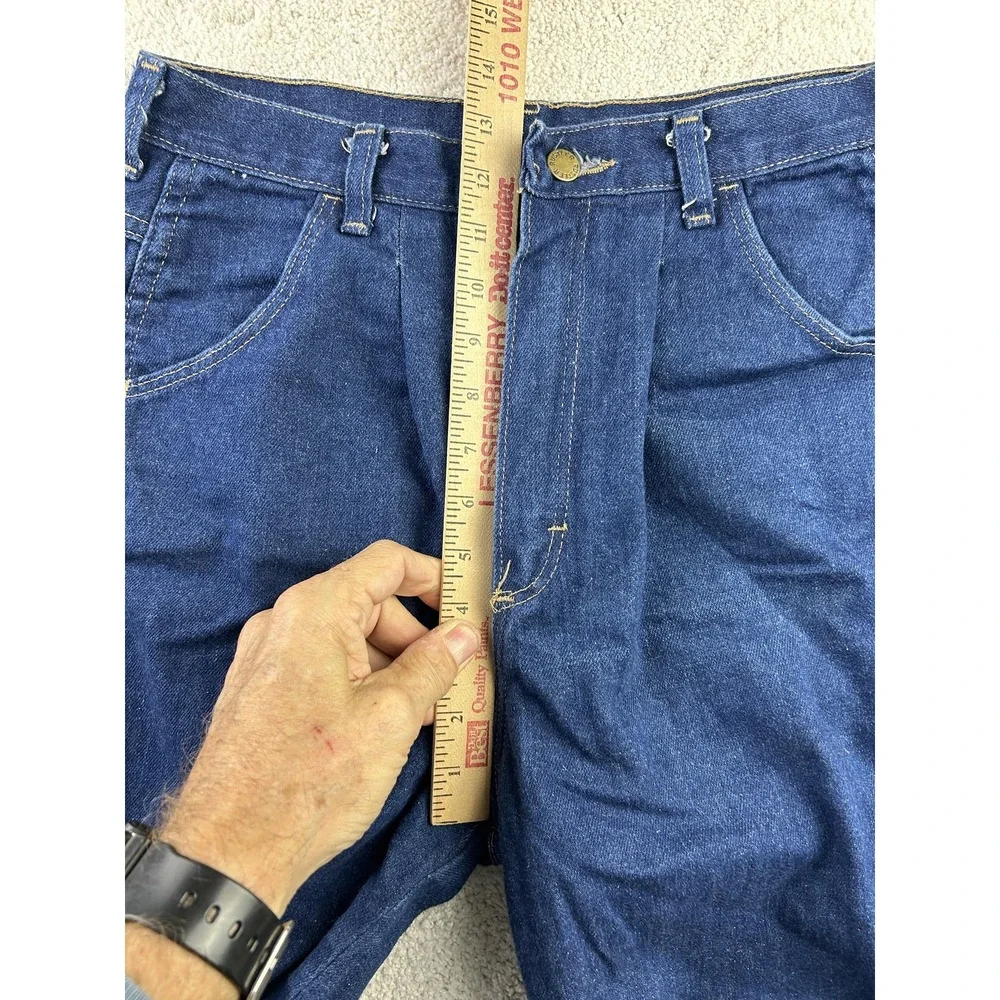 Rustler‎ Jeans Womens 14 Made in USA Blue Pleated High Rise Tapered Mom 762MSW5